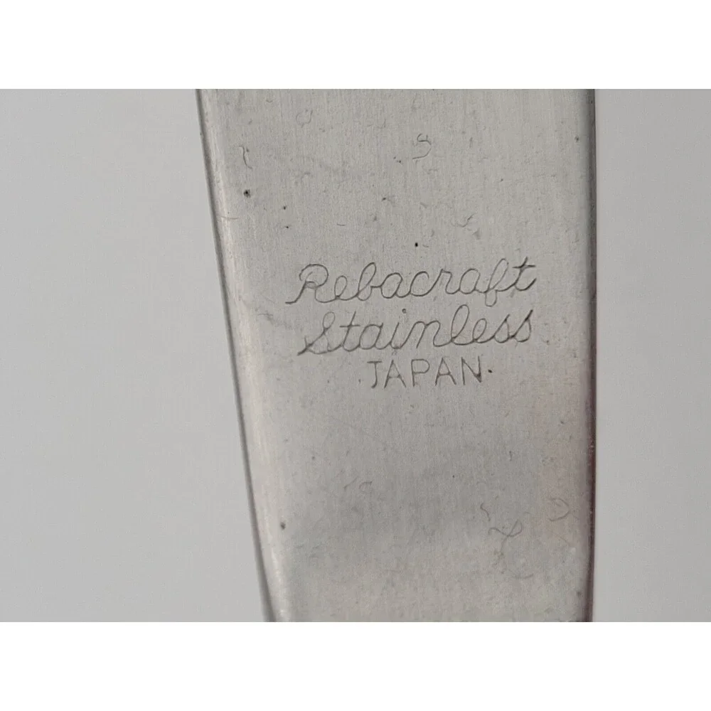 Reed & Barton Rebacraft Stainless Steel Colonial Hall Lot of 5 Dinner Knives VTG